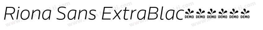 Riona Sans ExtraBlac字体转换